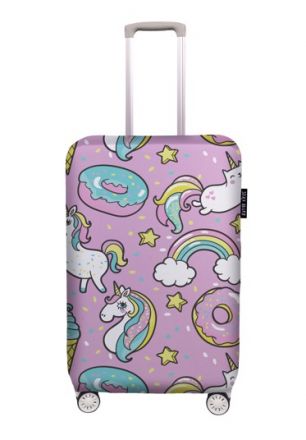 Luggage cover pink heaven, size M