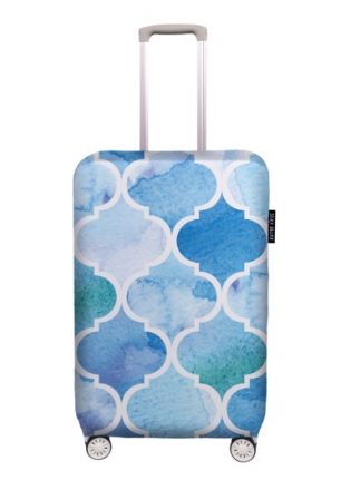 Luggage cover deep blue, size M