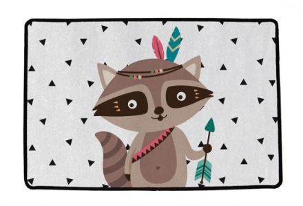 Kinderteppich multifunktional indian raccoon