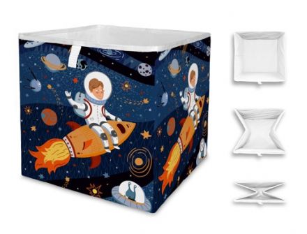 Aufbewahrungsbox space adventure, 32x32cm
