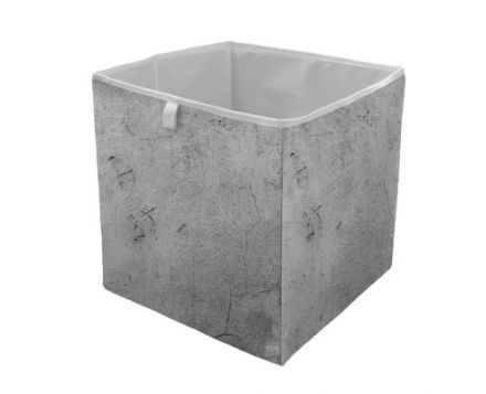Storage box cement concrete, 32x32cm