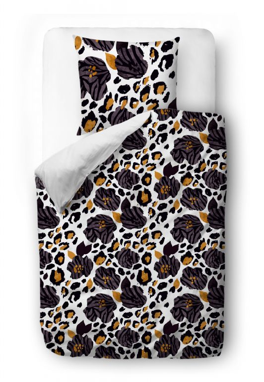 Bedding set leopard print, 135x200/80x80