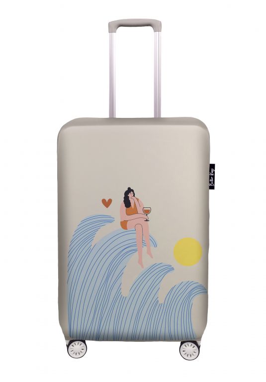 Luggage cover ideal vacation, size M