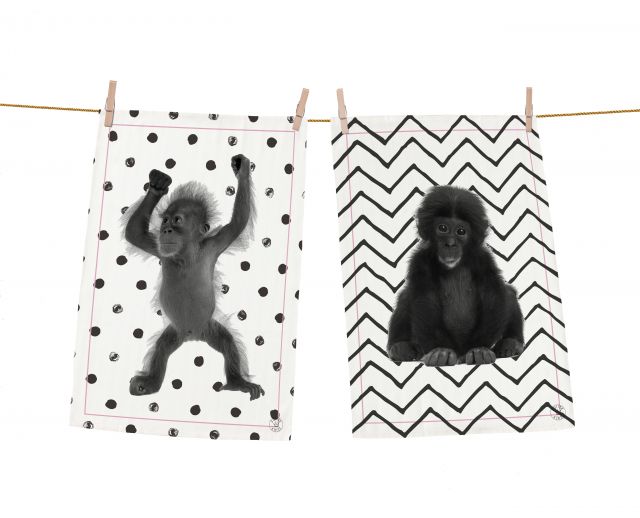 Dish towels set the cutest monkeys