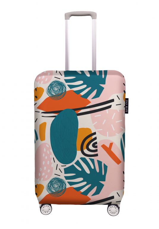 Luggage cover monstera blossom, size M