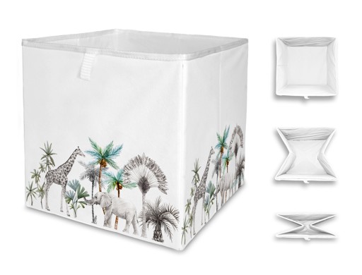 Storage box Safari Animals, 32x32cm