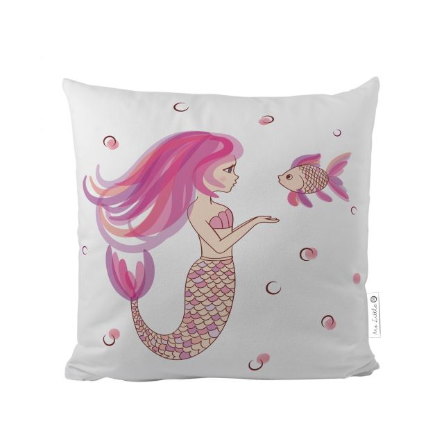 Cushion cover cotton marmaid - a little kiss