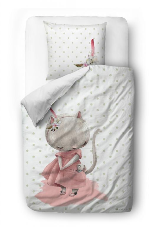 Bedding set forest school-little mouse 135x200/60x50cm