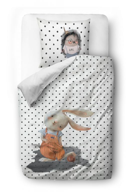Bedding set forest school-boys from the forest 135x200/80x80cm