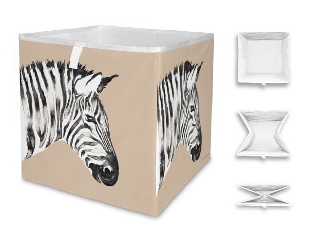 Aufbewahrungsbox Zebra Friend, 32x32cm