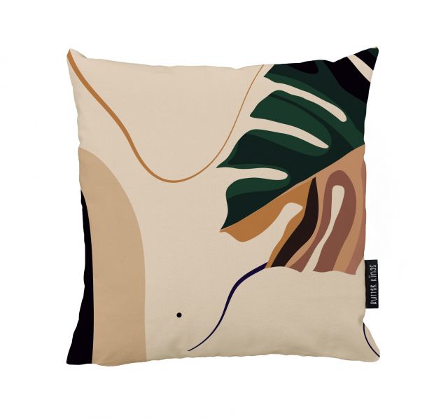 Cushion cover monstera abstraction