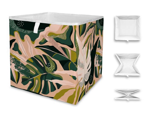 Storage box exotic jungle, 32x32cm