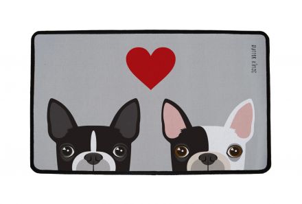 Rug multifunctional which frenchie in love, 75x45cm