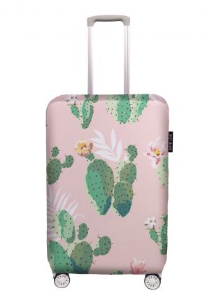 Luggage cover cactus with romance, size M