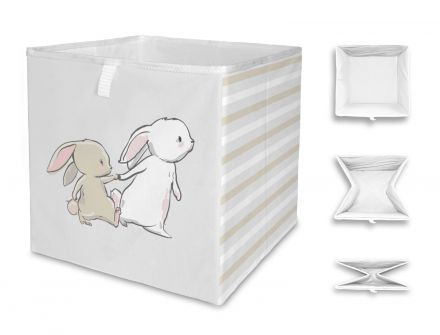 Storage box bunny brothers, 32x32cm