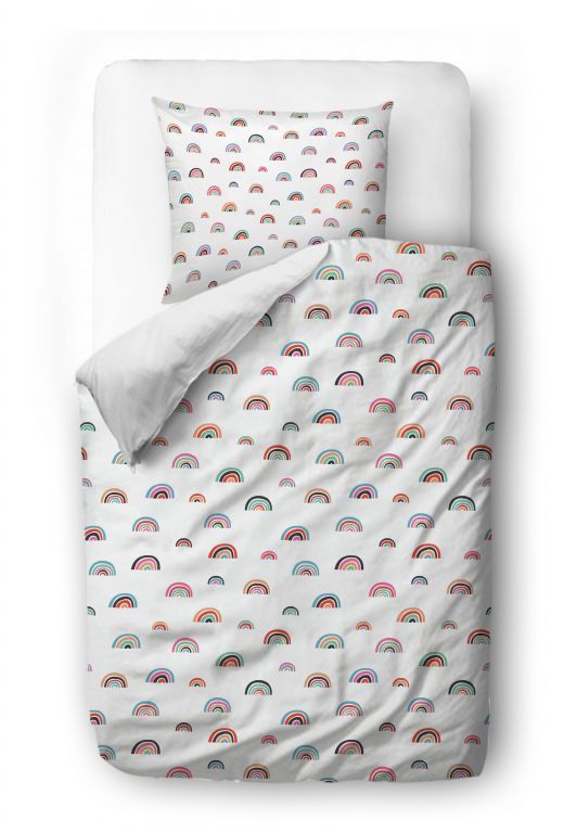 Bedding set cute rainbows 135x200/60x50cm